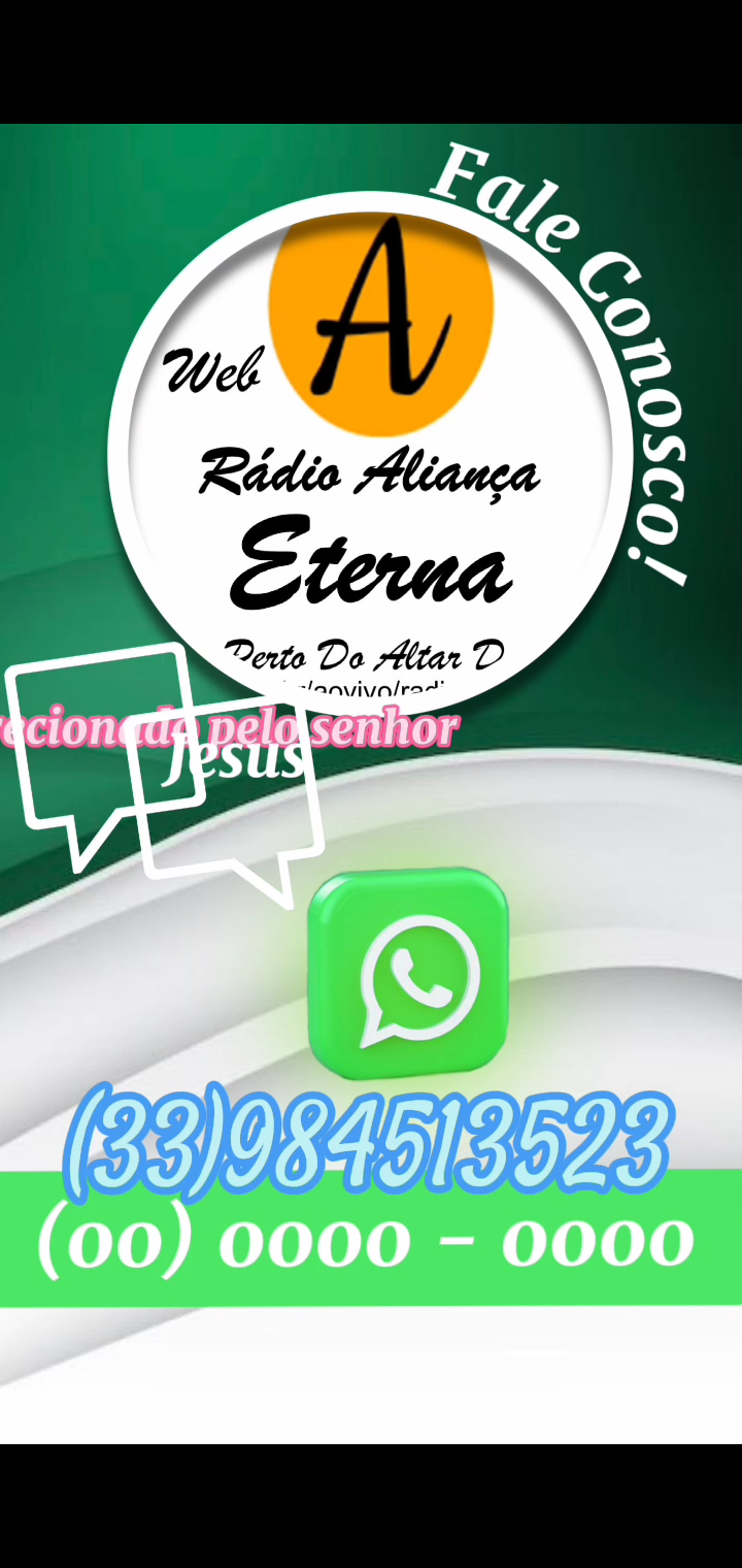 Rádio aliança eterna,(33)98814-0161